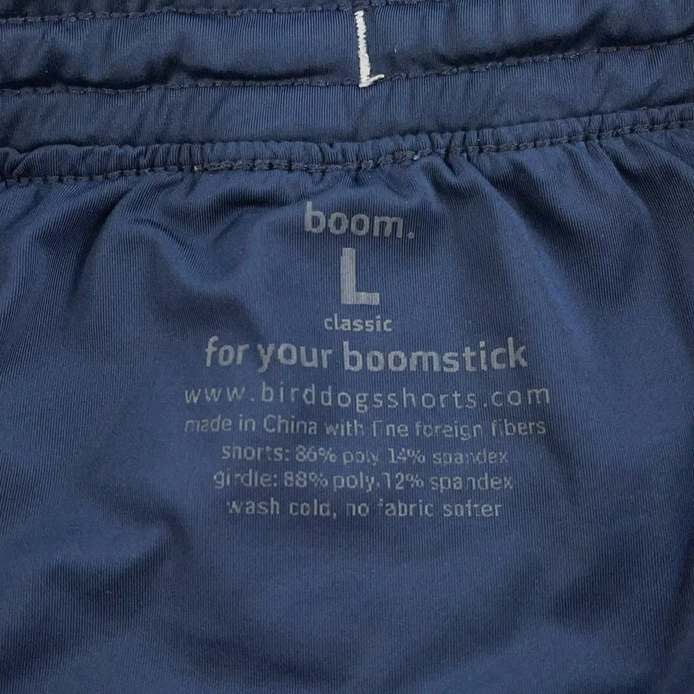 Birddogs Boom Shorts Men's Large Blue White Liner Stretch 7.5